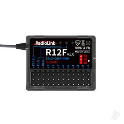 Radiolink R12F 2.4GHz 12-channel (PWM) with SBUS Receiver   RLKR081010