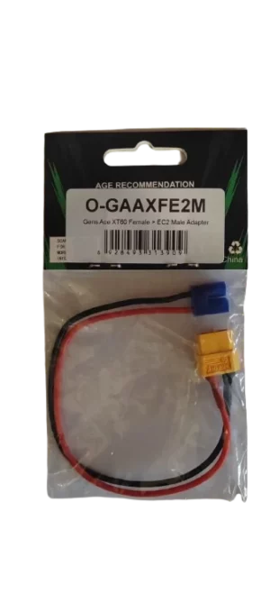 Gens Ace XT60 Female to EC2 Male Adapter O-GAAXFE2M