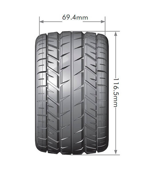 LOUISE RC MT-ROCKET 1/10 SOFT 14MM HEX BLACK ARRMA GRANITE L-T3201SBM - Image 2