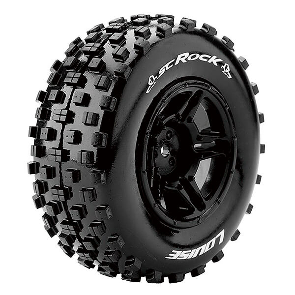 LOUISE RC SC-ROCK 1/10 RR SOFT SLASH RR, SLASH 4*4 F/R BLACK L-T3229