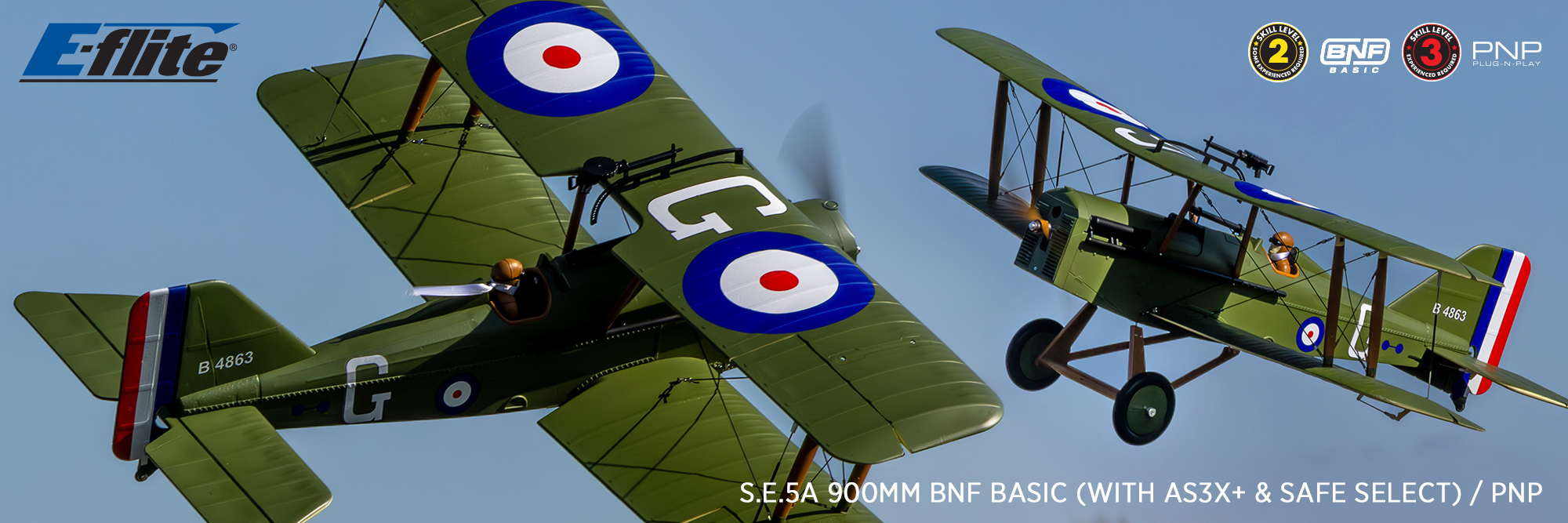 E-FLITE SE5A Banner