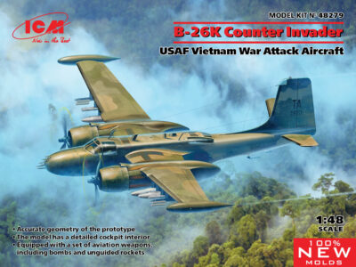 ICM B-26K Counter Invader, USAF Vietnam War 1:48 ICM48279