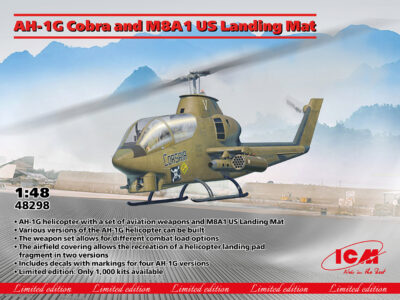 ICM AH-1G Cobra & M8A1 U.S. Landing Mat 1 1/48 ICM48298