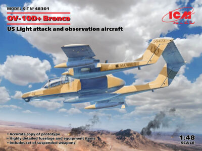 ICM OV-10D+ Bronco, U.S. Attack Aircraft 1/48 ICM48301