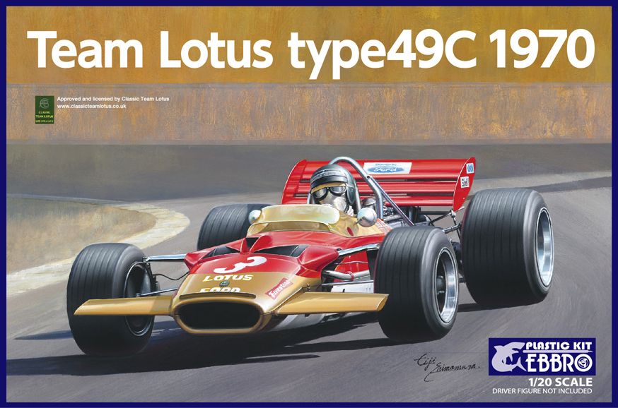 EBBRO Team Lotus Type 49C (1970) Gold Leaf E006 - Image 5
