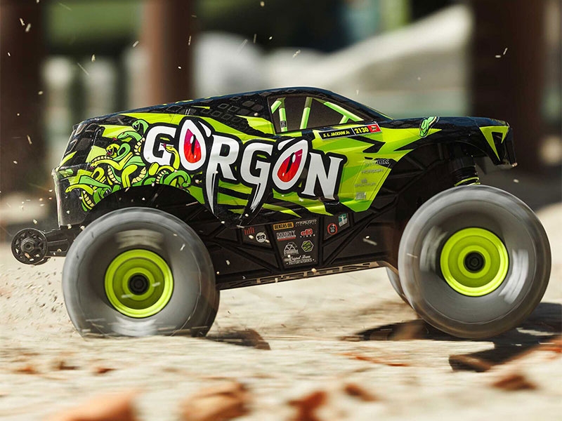 Arrma 1/16 GORGON GROM 4X4 RTR Brushed Monster Truck (Battery and Charger Included) Yellow C-ARA2130T1 - Image 11