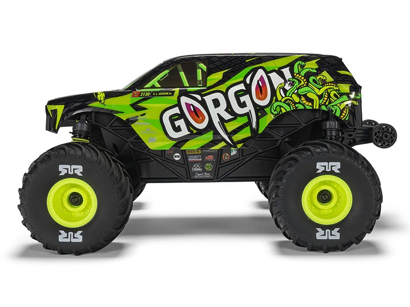 Arrma 1/16 GORGON GROM 4X4 RTR Brushed Monster Truck (Battery and Charger Included) Yellow C-ARA2130T1 - Image 3