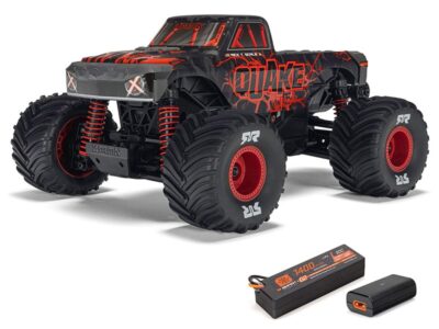 Arrma 1/16 QUAKE GROM 4X4 RTR Brushed Monster Truck (Battery and Charger Included) Red C-ARA2137T1
