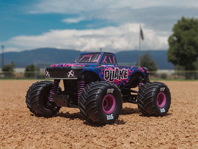 Arrma 1/16 QUAKE GROM 4X4 RTR Brushed Monster Truck (Battery and Charger Included) Purple C-ARA2137T3 - Image 12