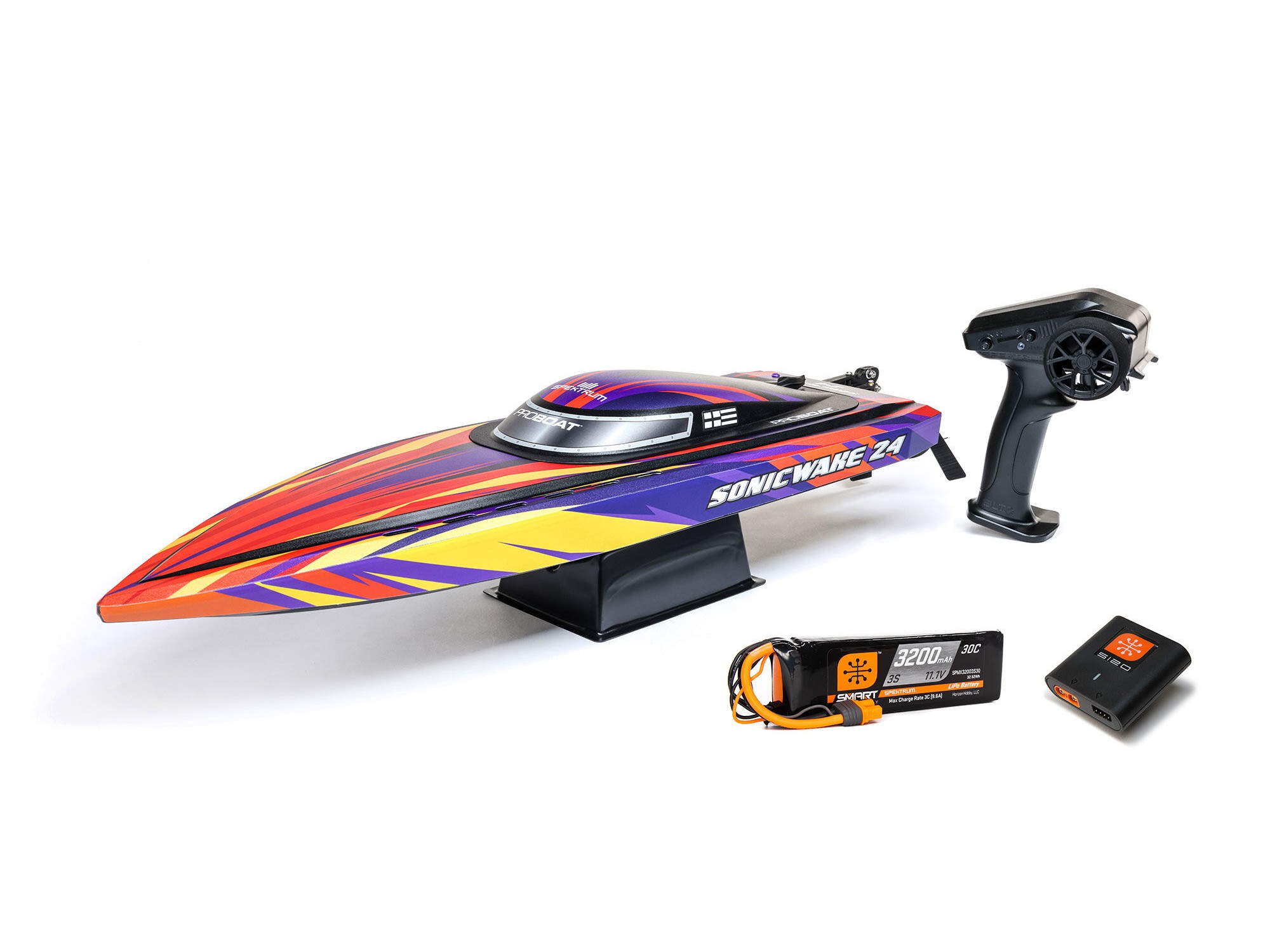 ProBoat Sonicwake 24in Self-Righting Brushless Deep-V RTR Red B-PRB-1992T1 - Image 8