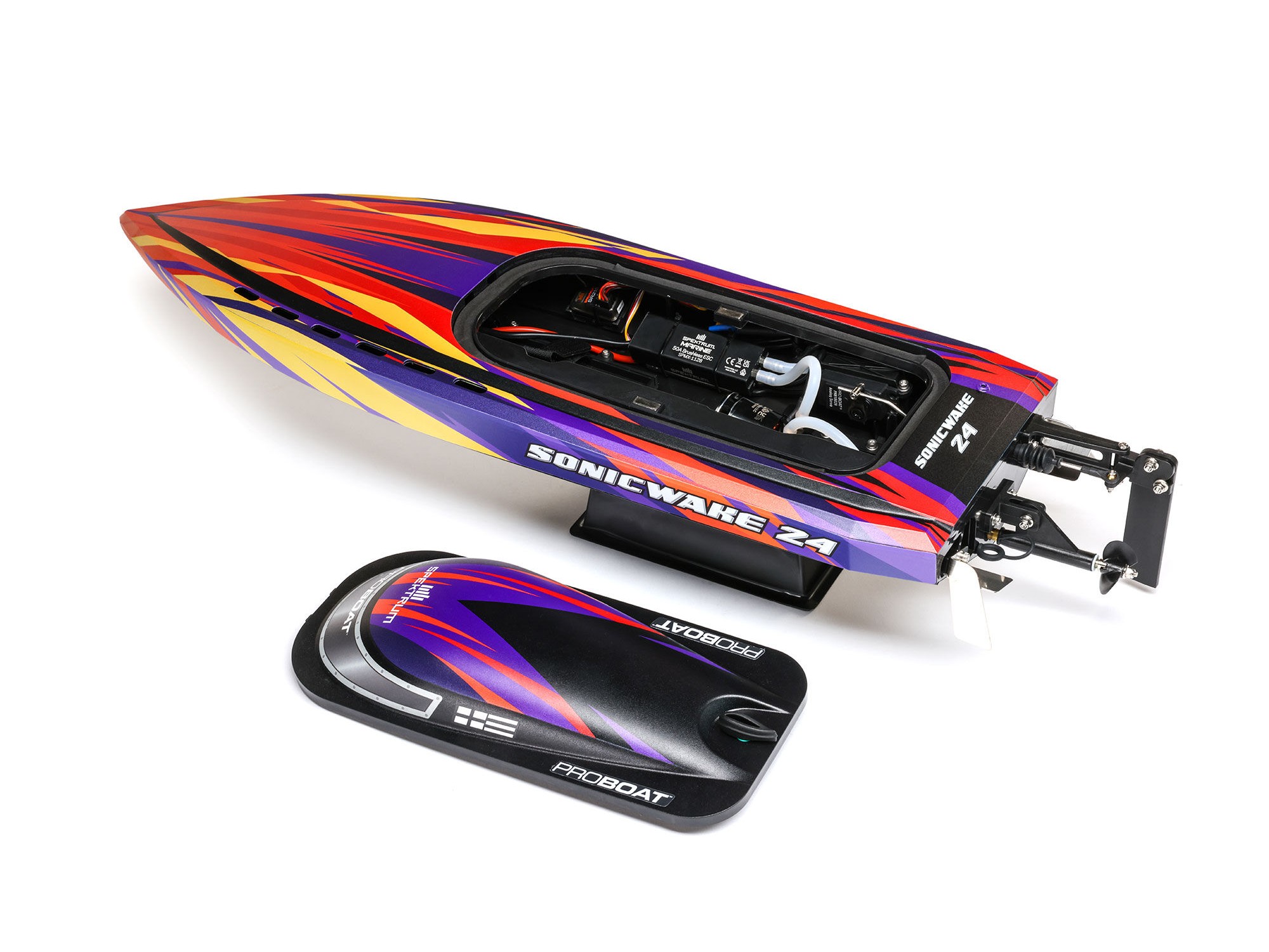 ProBoat Sonicwake 24in Self-Righting Brushless Deep-V RTR Red B-PRB-1992T1 - Image 9