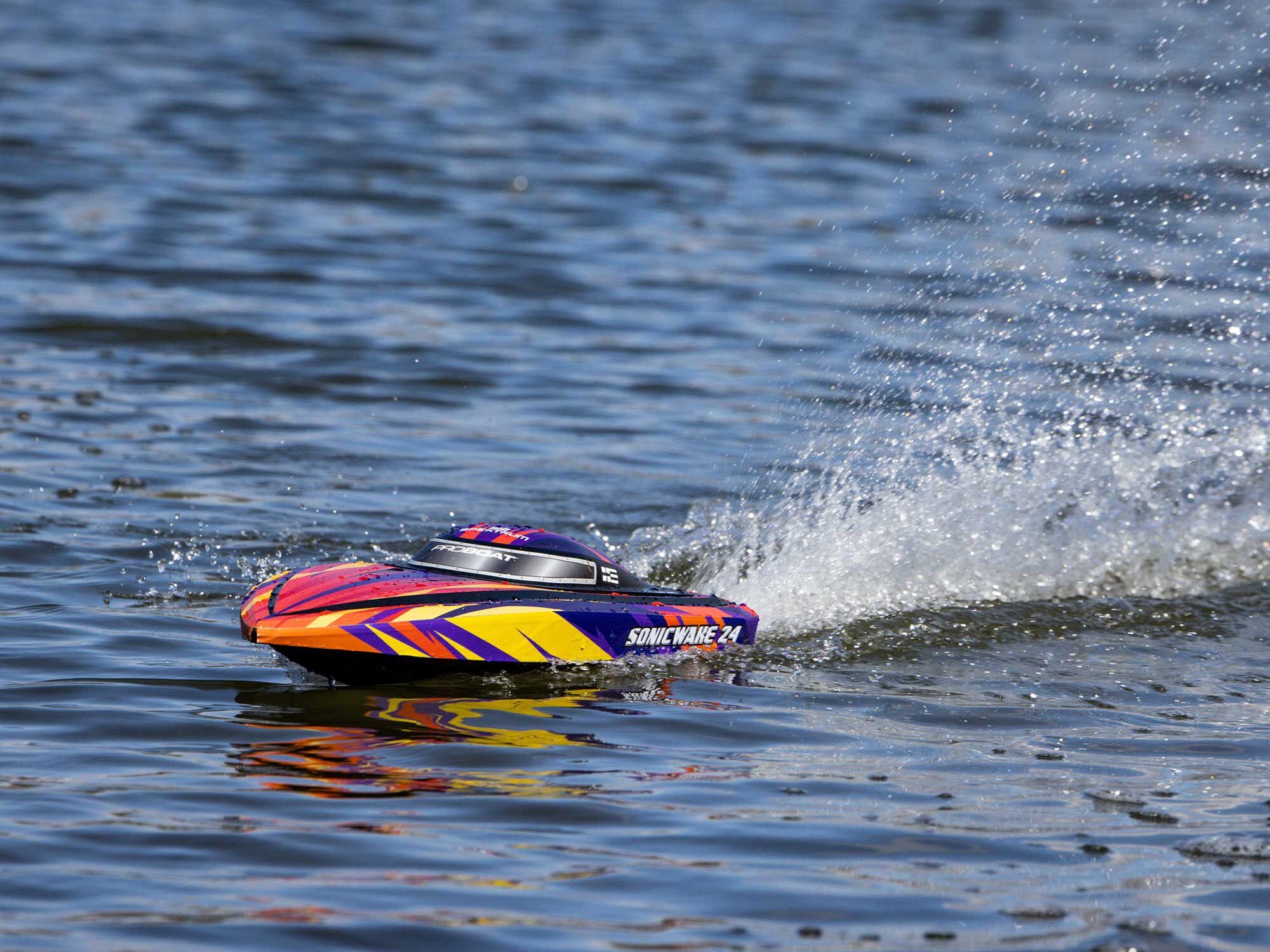 ProBoat Sonicwake 24in Self-Righting Brushless Deep-V RTR Red B-PRB-1992T1 - Image 17