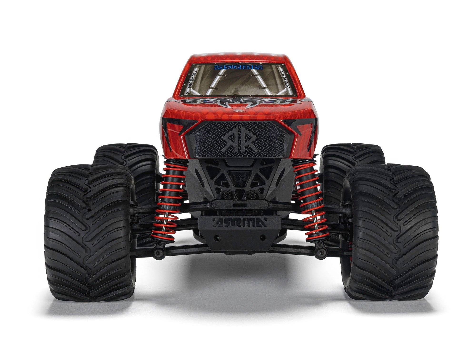 Arrma 1/16 GORGON GROM 4X4 RTR Brushed Monster Truck (Battery and Charger Included) Red C-ARA2130T2 - Image 3
