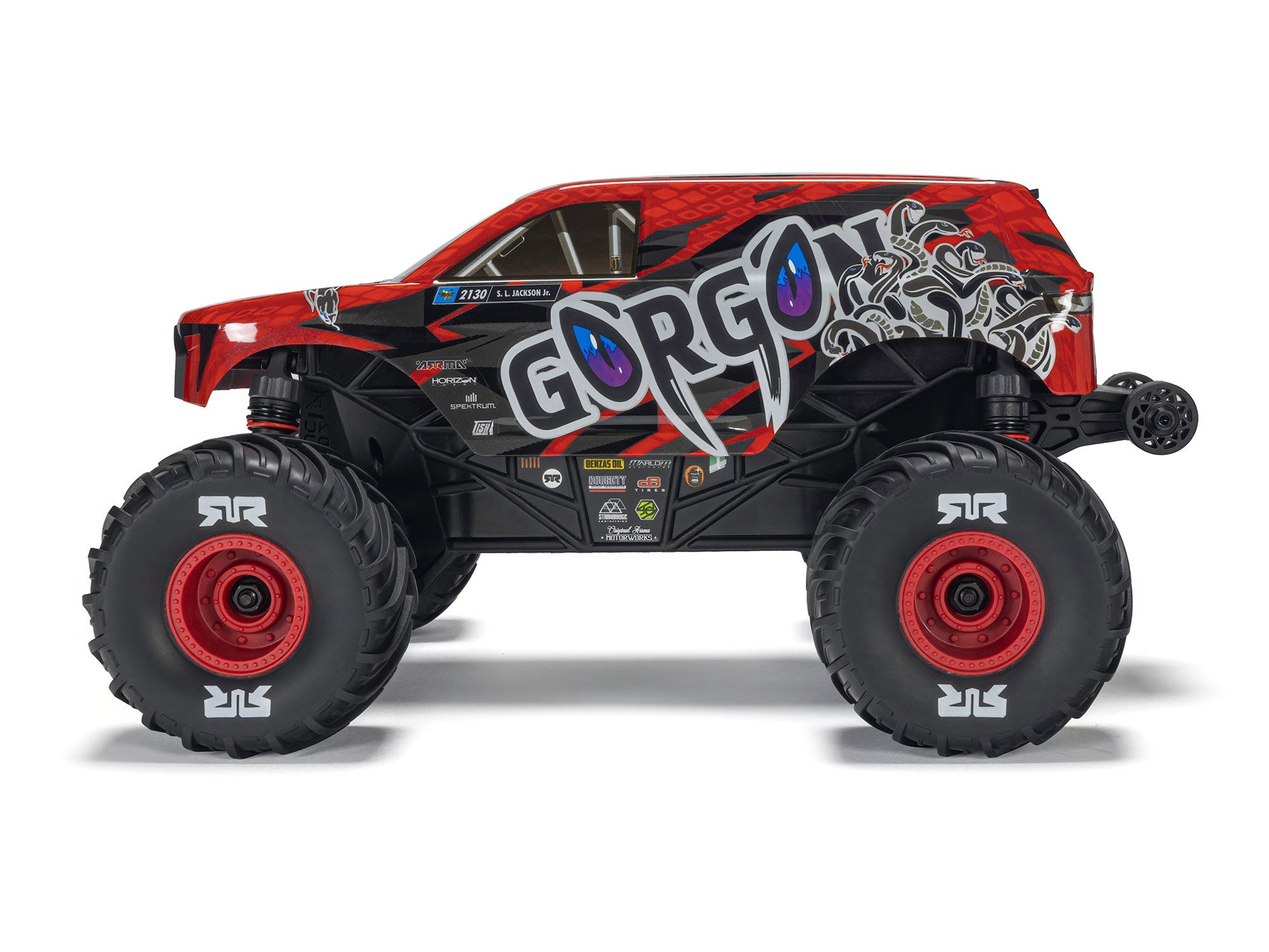 Arrma 1/16 GORGON GROM 4X4 RTR Brushed Monster Truck (Battery and Charger Included) Red C-ARA2130T2 - Image 4