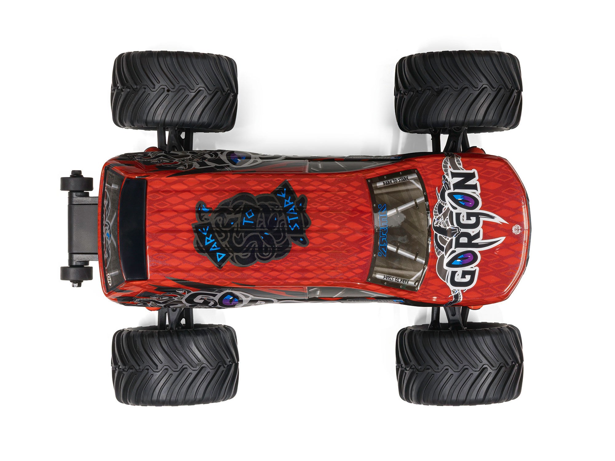 Arrma 1/16 GORGON GROM 4X4 RTR Brushed Monster Truck (Battery and Charger Included) Red C-ARA2130T2 - Image 6