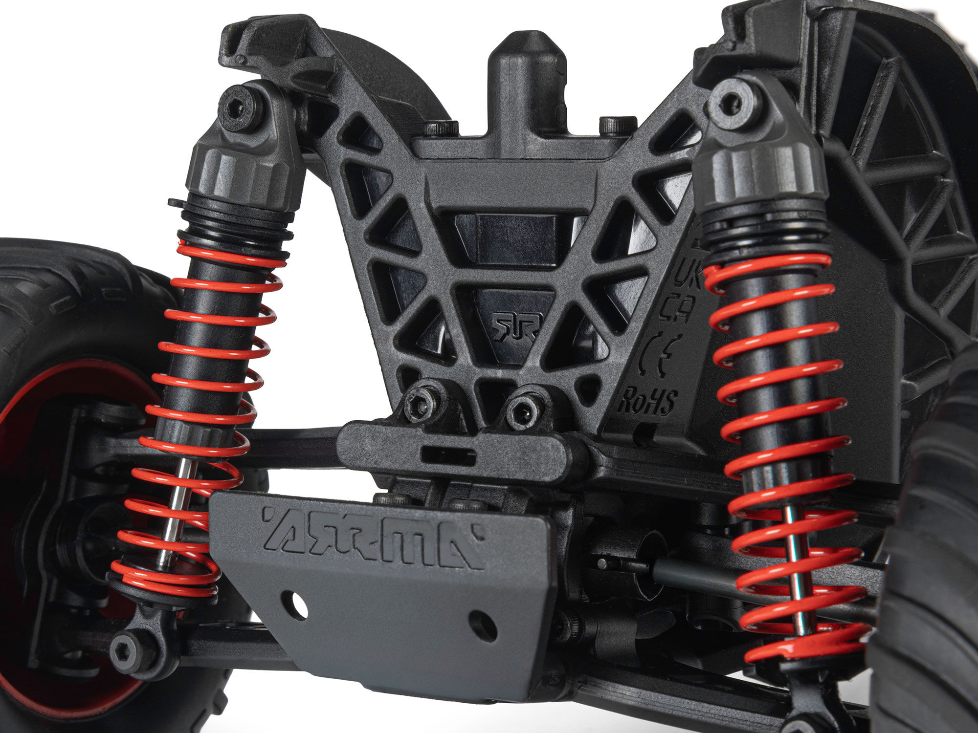 Arrma 1/16 GORGON GROM 4X4 RTR Brushed Monster Truck (Battery and Charger Included) Red C-ARA2130T2 - Image 13