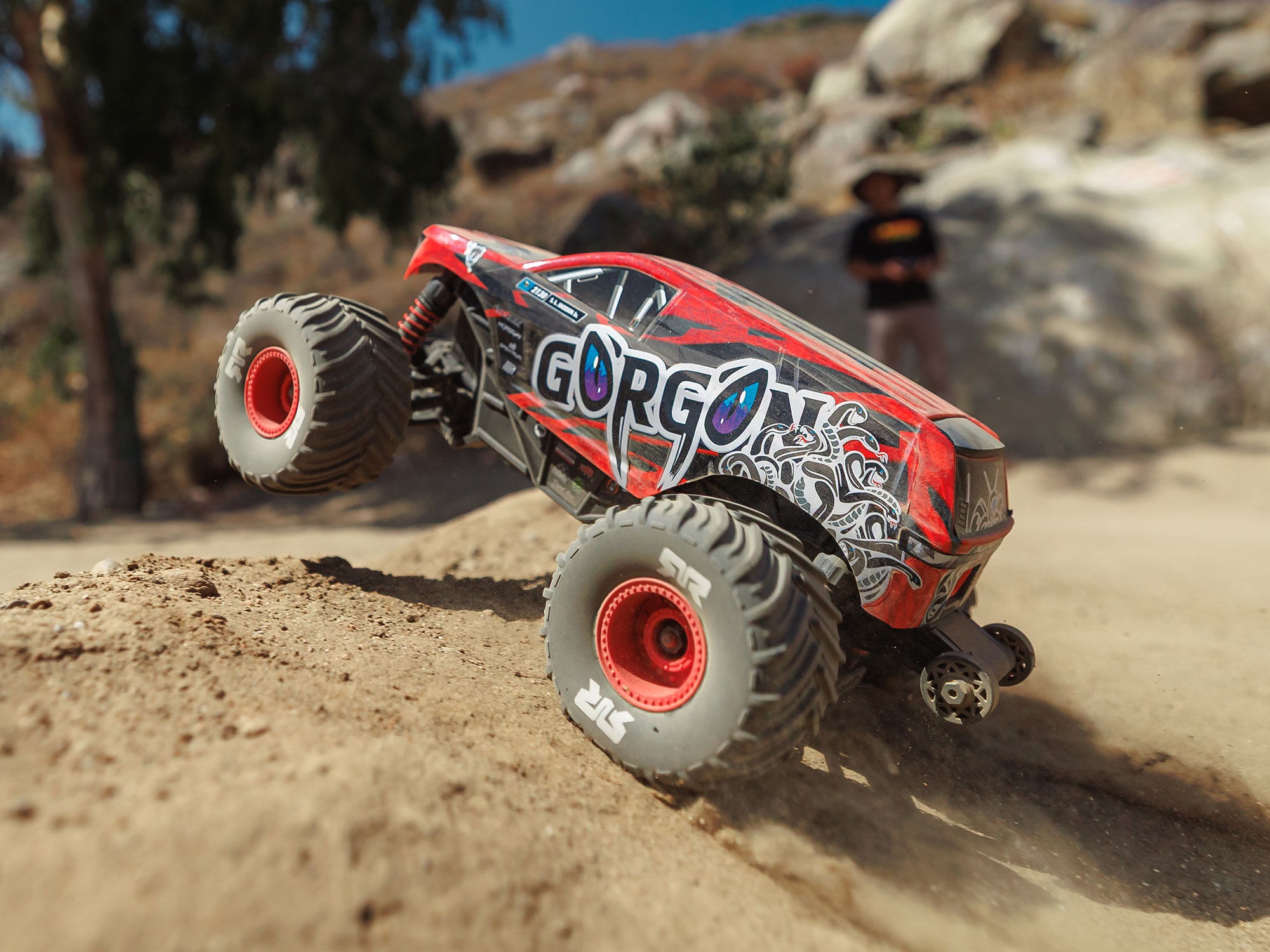 Arrma 1/16 GORGON GROM 4X4 RTR Brushed Monster Truck (Battery and Charger Included) Red C-ARA2130T2 - Image 20
