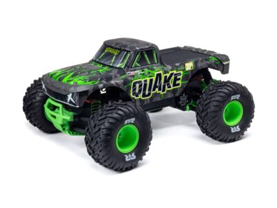Arrma 1/10 QUAKE 223S DSC 2WD RTR Brushless Monster Truck, Green C-ARA3537T2