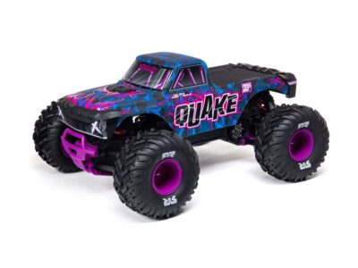 Arrma 1/10 QUAKE 223S DSC 2WD RTR Brushless Monster Truck, Purple C-ARA3537T3