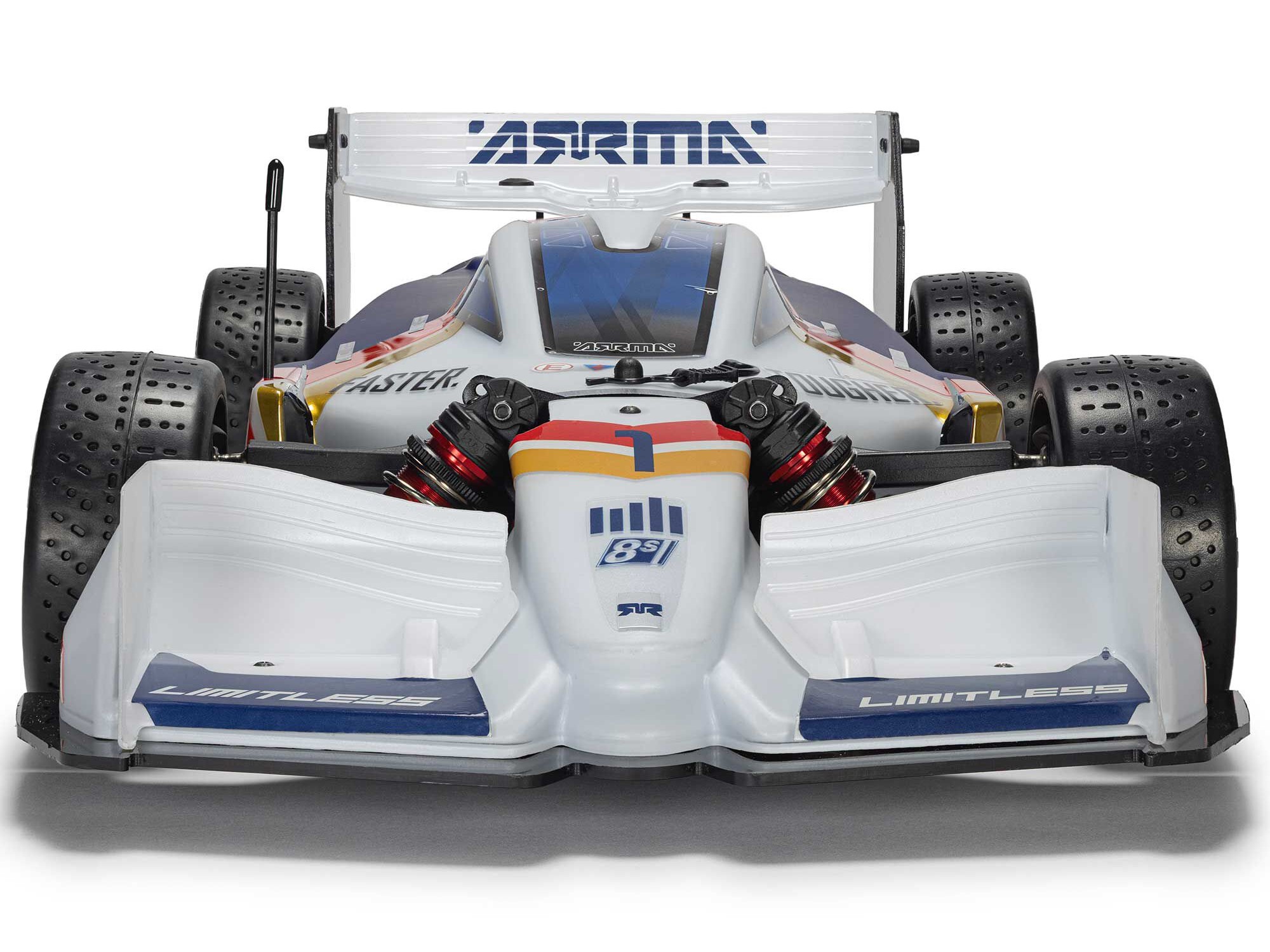 Arrma 1/7 LIMITLESS 8S AVC 4X4 RTR BLX Street Speed, White/Blue C-ARA7816T2 - Image 5