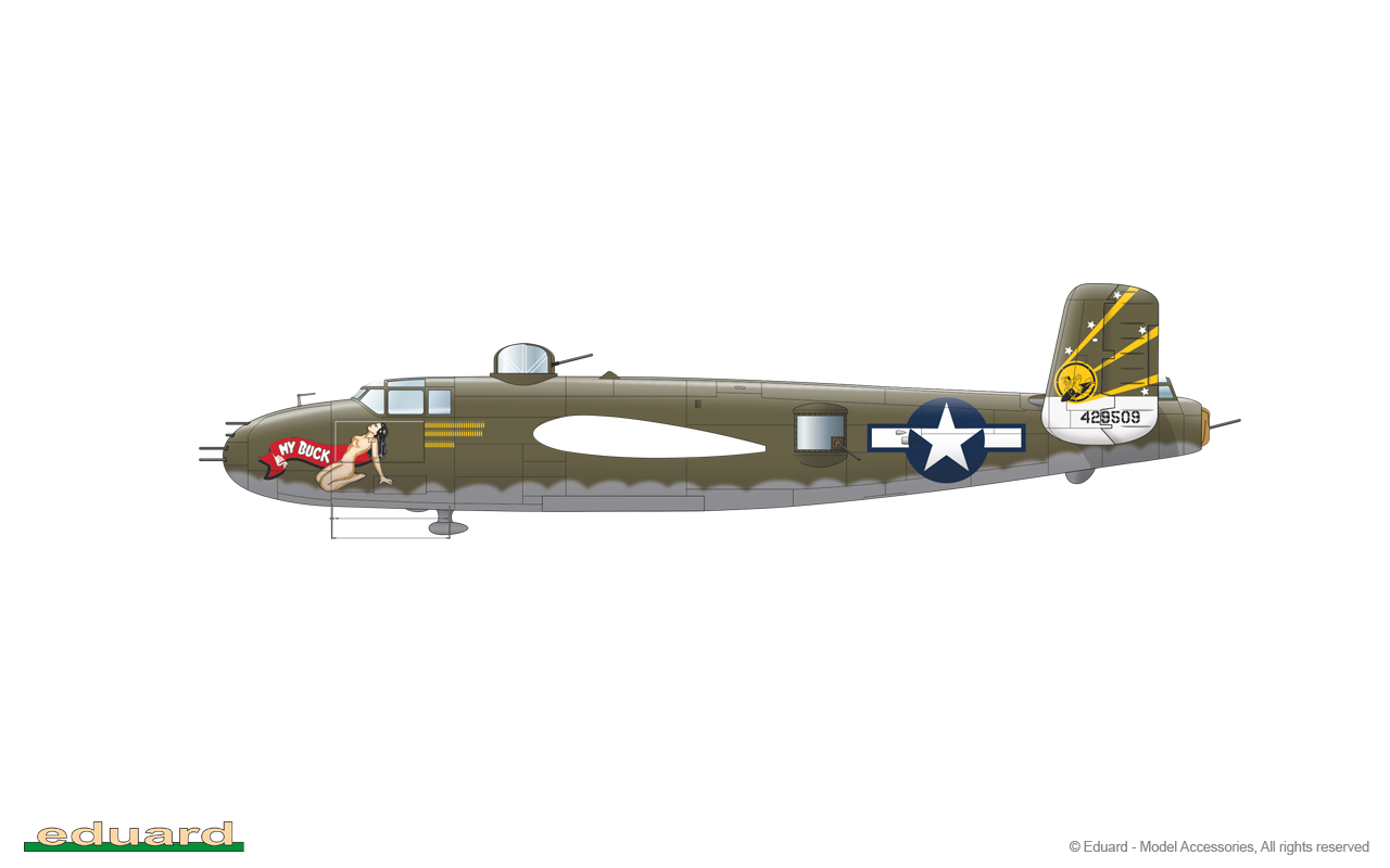 Eduard Gunn’s Bunny (B-25J Mitchell) Limited Edition (1/72) EDK2139 - Image 5