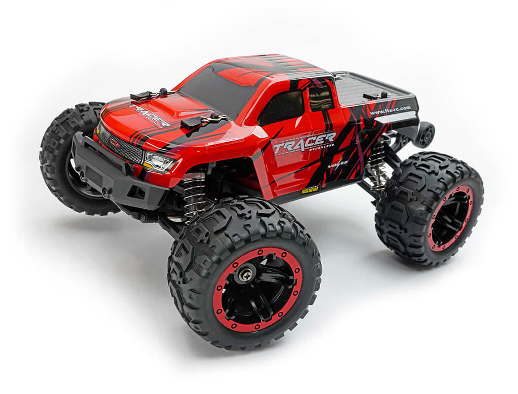 FTX TRACER BRUSHLESS 1/16 4WD MONSTER TRUCK RTR - Red FTX5596R - Image 2