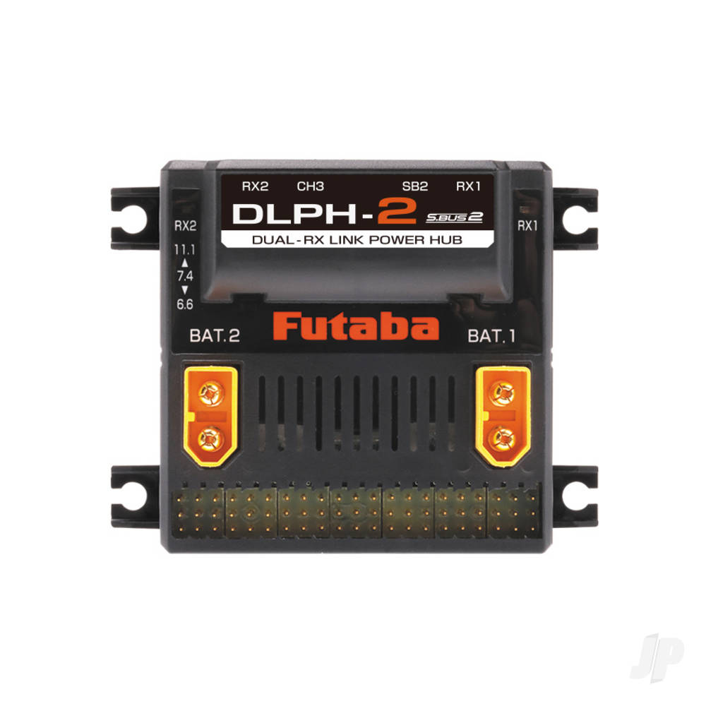 Futaba DLPH-2 Intelligent Power Hub (Dual Rx, Dual Battery, Gyro Capable) FUT05102735-1 - Image 2