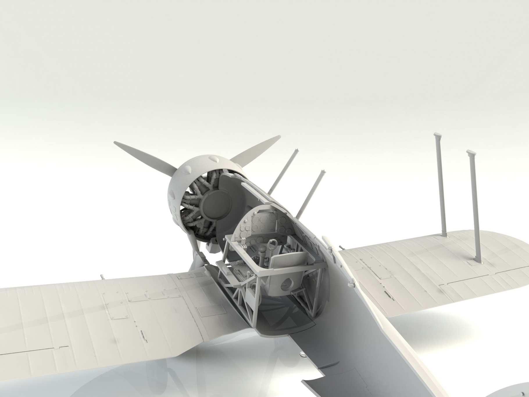 ICM Gloster Gladiator Mk.II, WWII British Fighter Plane 1:32 ICM32041 - Image 5