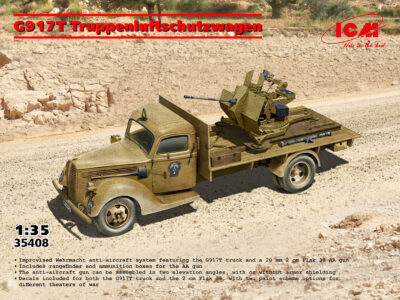 ICM 1/35 G917T Truppenluftschutzwagen, Flak 38 Anti-Aircraft Truck   ICM35408