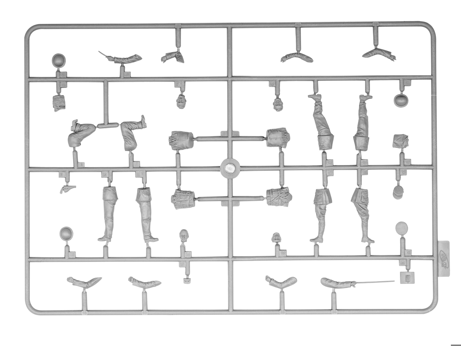 ICM WWI British Tank Crew 4 Figures 1:35 ICM35708 - Image 4