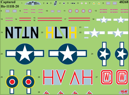 ICM Captured Heinkel' He 111H-20 Bomber 1:48 ICM48268 - Image 2