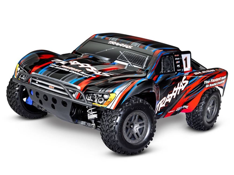 Traxxas Slash 4X4 BL-2S 1:10 4WD RTR Brushless Electric Short Course Truck, Red TRX68154-4-RED