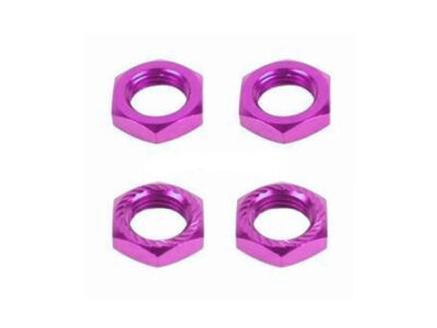 Fastrax 17 x 1.0mm Serrated Wheel Nuts 17mm - Purple (4) FAST925P