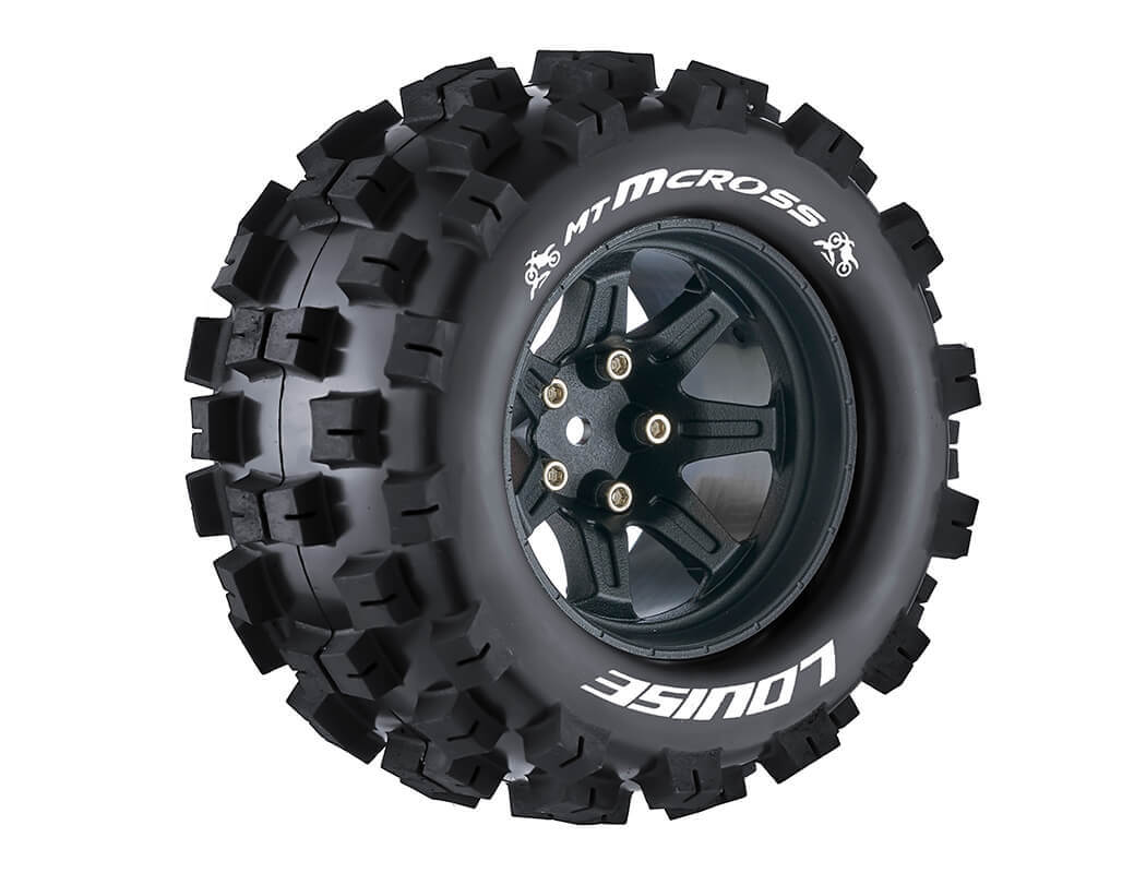 LOUISE RC MT-ROCK 1/10 SOFT H EX 14MM BLACK ARRMA GRANITE L-T3275SBM