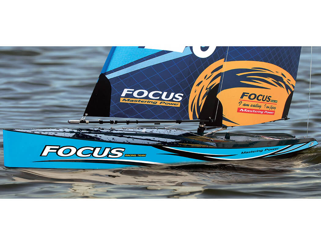JOYSWAY FOCUS V3 ONE METRE SAILBOAT RTR Blue JY8812V3B - Image 4