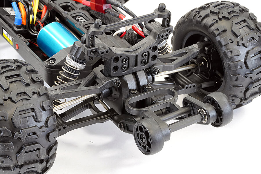 FTX TRACER BRUSHLESS 1/16 4WD MONSTER TRUCK RTR - Red FTX5596R - Image 11