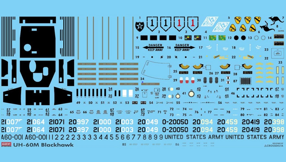 Academy 1/35 US Army UH-60M Black Hawk Utility Helicopter PKAY12135 - Image 7