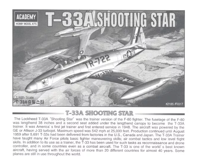 Academy 1/48 T-33A Shooting Star 12284 - Image 4