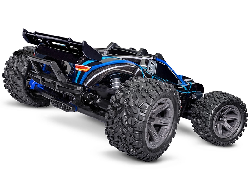 Traxxas Rustler 4x4 BL-2S 1:10 4WD RTR Brushless Stadium Truck - Blue TRX67164-4-BLUE - Image 2