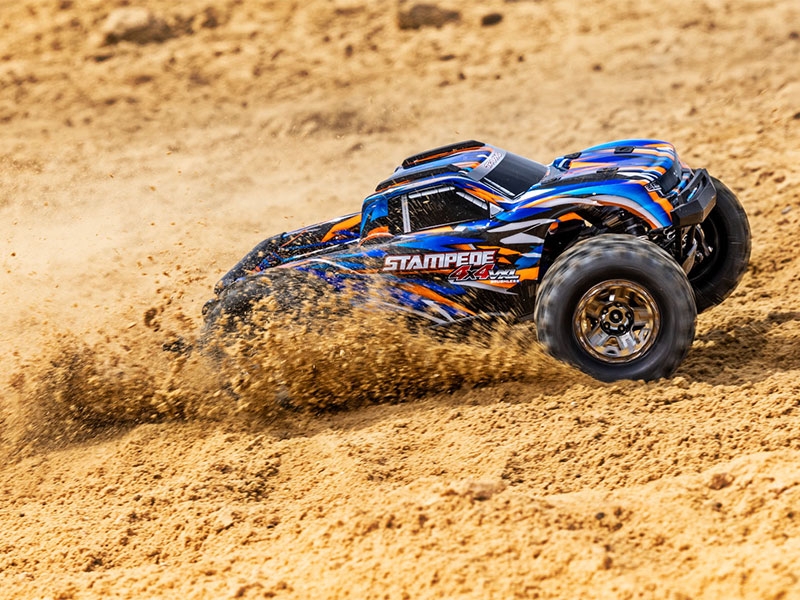Traxxas Stampede 4X4 HD VXL 1:10 4WD RTR Brushless Monster Truck - Orange TRX90376-4-ORNG - Image 7