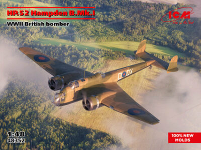 ICM HP.52 Hampden B.Mk.I WWII British Bomber 1:48 ICM48352