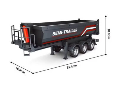 Huina Black Truck Trailer For CY1501 Scania Cabs CY1509