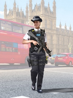 ICM British Police Female Officer Figure 1:16 ICM16009