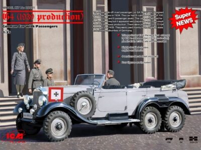 ICM G4 (1939), German Car with 4 Passenger Figures 1:35 ICM35531