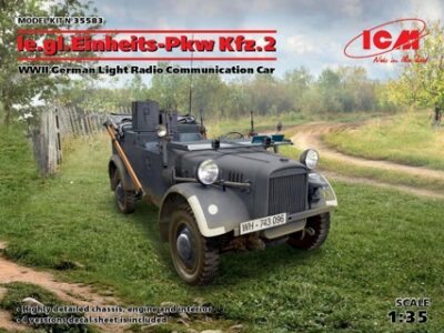 ICM le.gl.Einheitz-Pkw Kfz.2, WWII German Light Radio Communication Car 1:35 ICM35583