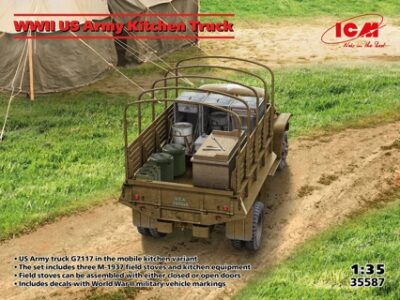 ICM WWII U.S. Army Kitchen Truck with Accessories 1:35 ICM35587