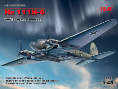 ICM He 111H-6, WWII German Bomber 1:48 ICM48262