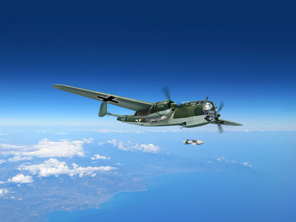 ICM Do 217K-2 with Gliding Bombs Fritz-X, WWII German Bomber 1:48 ICM48275