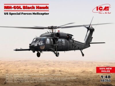 ICM MH-60L Black Hawk, U.S. Special Forces Helicopter 1:48 ICM48360
