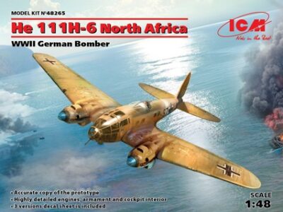 ICM He 111H-6 North Africa, WWII German Bomber 1:48 ICM48265